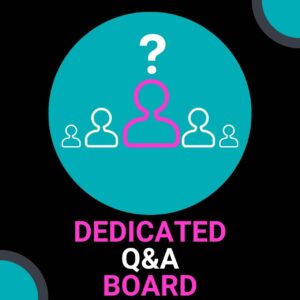 Dedicated Q&A board on Udemy