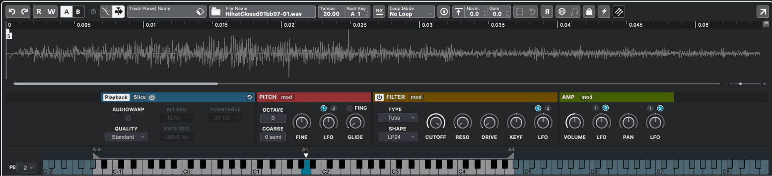 Cubase Integrated Sample Editor